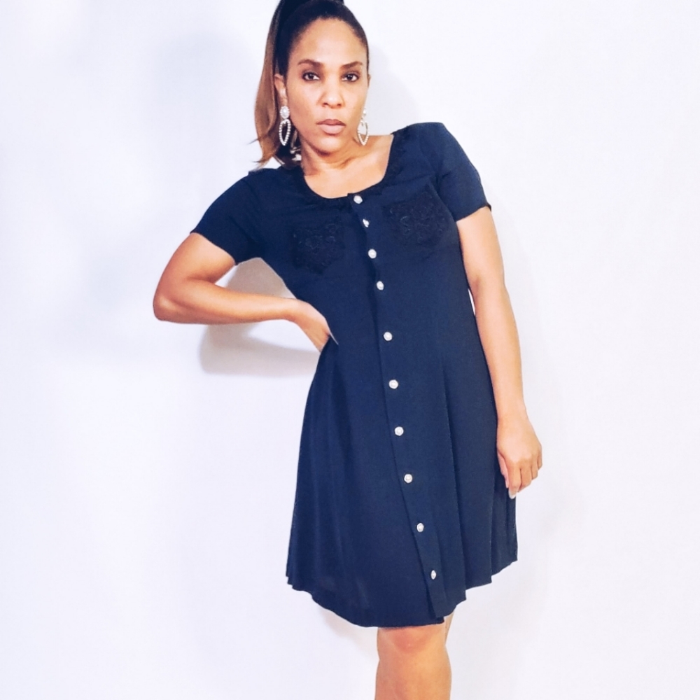 Navy Lace Dress